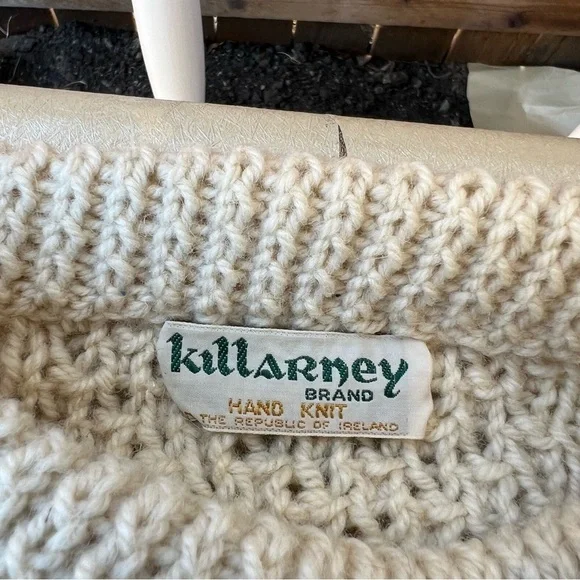 Killarney Wool Hand Knit Sweater Unisex - Picture 6 of 7